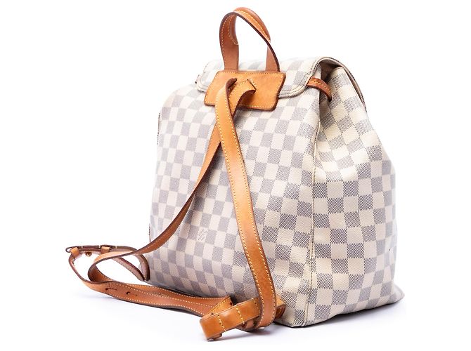 Louis Vuitton Sperone in Damier Azur bianco - vista 2