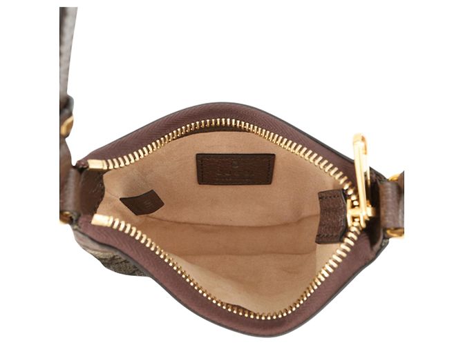 Borsa Gucci Beige Mini GG Supreme Web Ophidia - vista 4