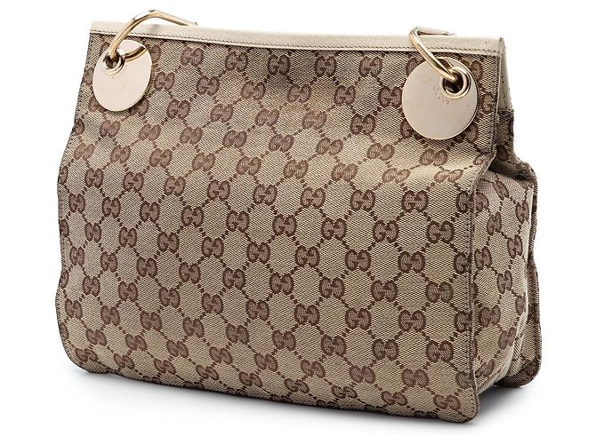 Borsa a tracolla Gucci Beige GG Canvas Eclipse - vista 2