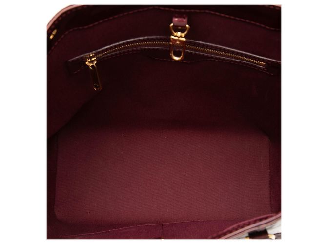 Louis Vuitton Red Monogram Vernis Avalon MM Rosso Bordò - vista 4
