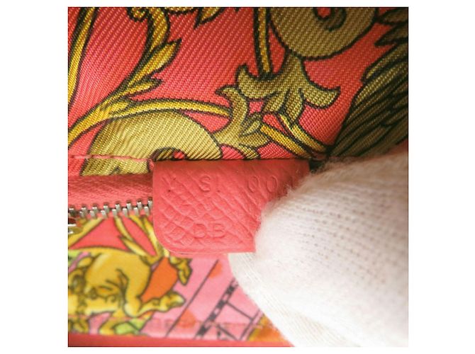 Silk In Portafoglio compatto in seta ed Epsom rosa Hermès - vista 6