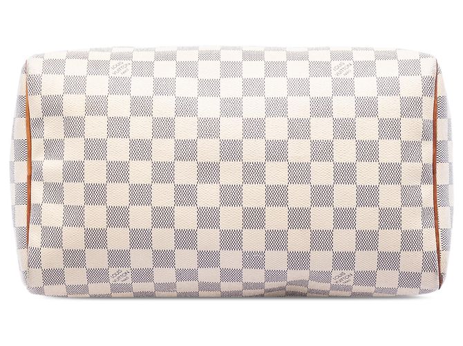 Louis Vuitton White Damier Azur Speedy 30 Weiß - Ansicht 3