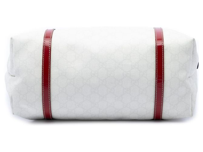 Tote Gucci White Medium GG Supreme Tattoo Heart Joy - vista 3