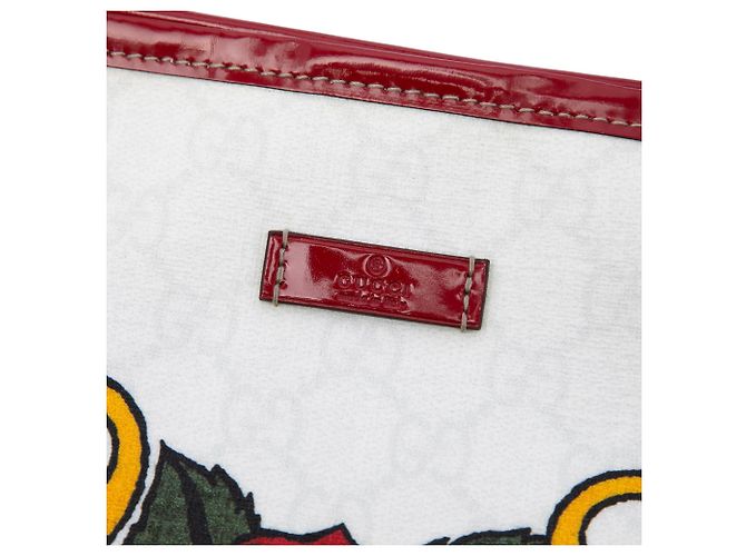 Tote Gucci White Medium GG Supreme Tattoo Heart Joy - vista 5