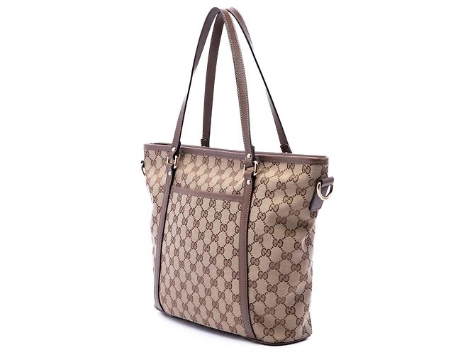 Borsa Tote Convertible Gucci Beige GG Canvas Joy - vista 2