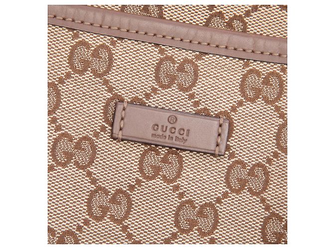 Borsa Tote Convertible Gucci Beige GG Canvas Joy - vista 5