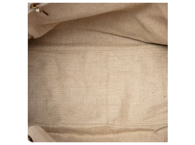 Gucci Positano Tote aus beigem GG Canvas - Ansicht 4