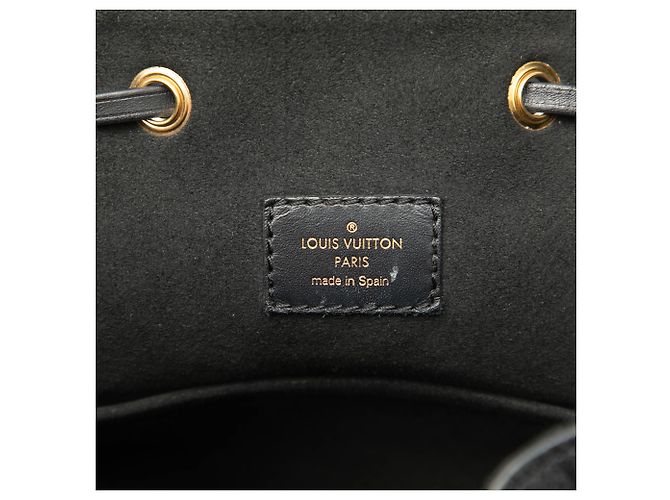 Zaino Louis Vuitton Black Monogram Empreinte Montsouris PM Nero - vista 5