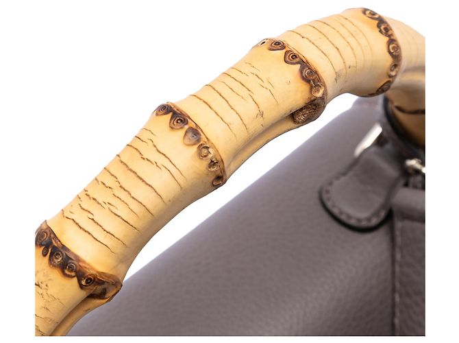 Borsa Gucci New Bamboo in pelle marrone Medium Taupe - vista 5