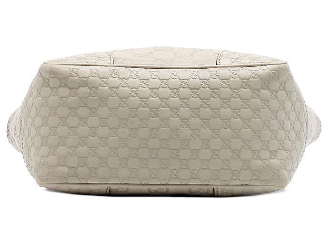 Borsa Gucci White Small Guccissima Bree Satchel Bianco Bianco sporco - vista 3