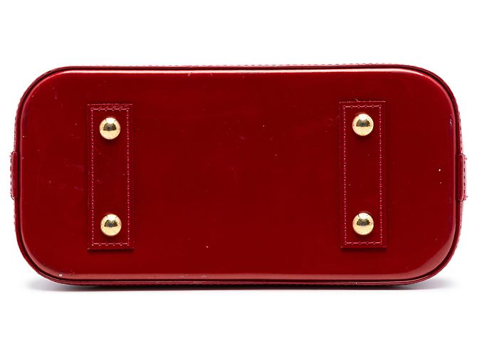 Louis Vuitton Alma BB in Vernis Monogram Rosso - vista 3