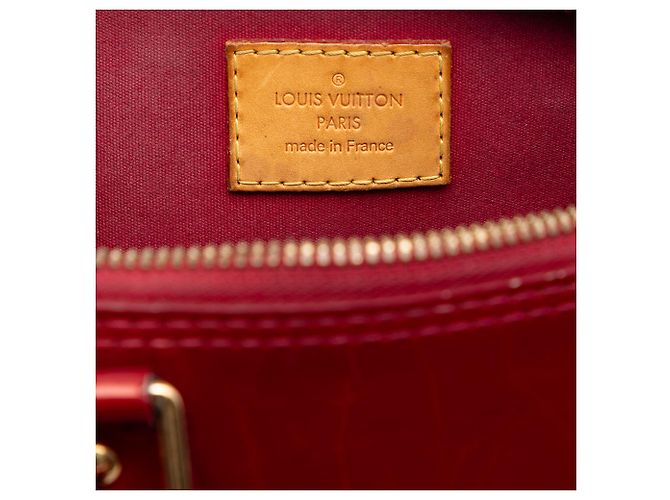 Louis Vuitton Alma BB in Vernis Monogram Rosso - vista 5