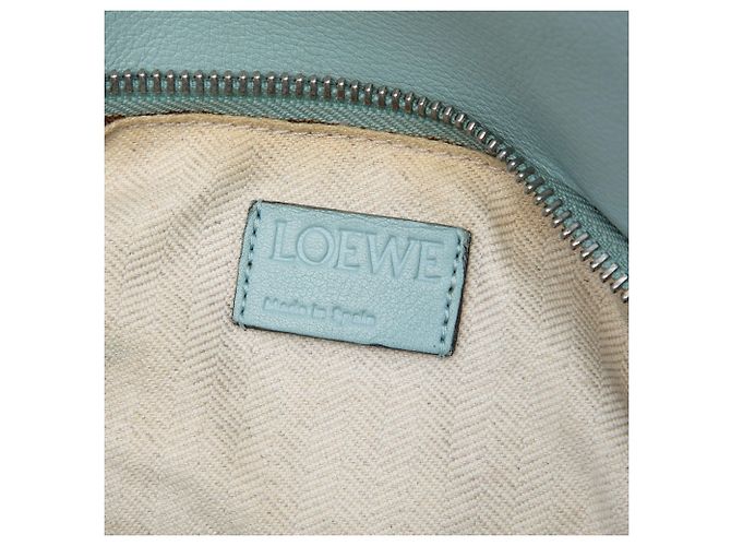 Borsa LOEWE Puzzle in pelle di vitello blu con logo Anagram in rilievo, piccola Blu chiaro - vista 5