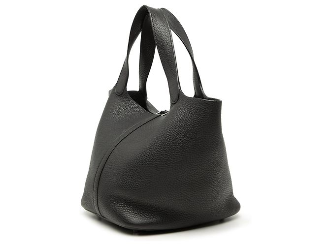 Hermès Black Clemence Picotin Lock 22 Nero - vista 2