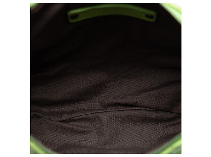 Borsa a tracolla Bottega Veneta in nappa verde Intrecciato - vista 4