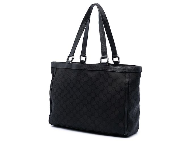 Bolso Tote Abbey en lona GG negra con anilla en D Gucci Negro - vista 2