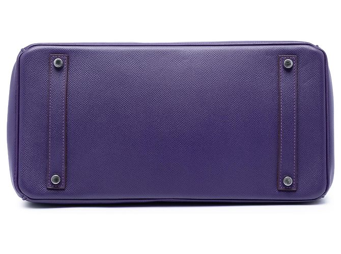 Hermès Purple Epsom Birkin Retourne 35 Porpora - vista 3