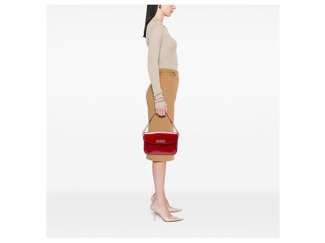 Louis Vuitton Red Monogram Vernis Rodeo Drive Rosso - vista 6