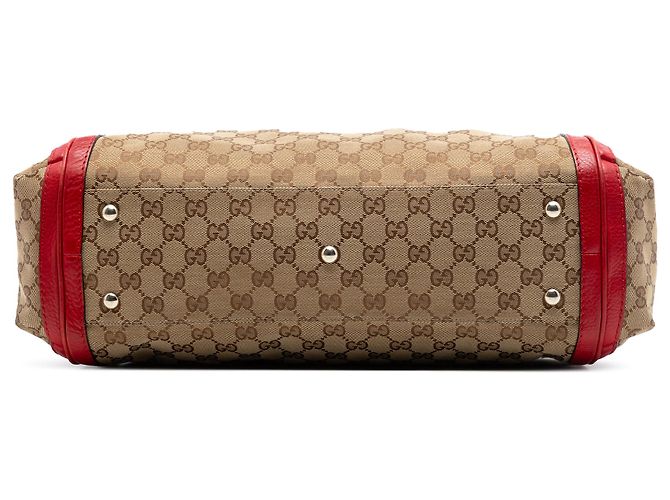 Bamboo Gucci Bella Tote aus beige GG Canvas, Größe Medium - Ansicht 3