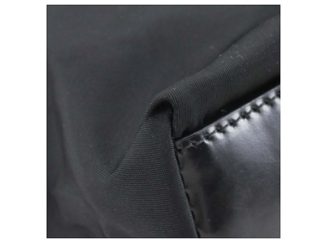 Borsa a tracolla Prada Black Canapa Logo Tessuto Nero - vista 12