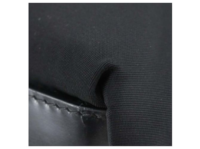 Borsa a tracolla Prada Black Canapa Logo Tessuto Nero - vista 16