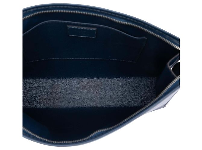 Beauty case Louis Vuitton in Toile Epi blu 26 - vista 4