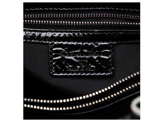 Dior Black Large Patent Cannage Lady Dior Soft Shopping Tote Nero - vista 5