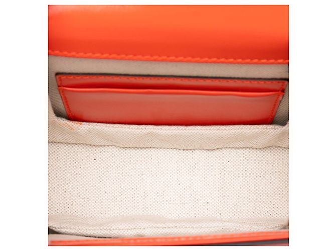 Bamboo Borsa Gucci Orange Mini in pelle di vitello 1947 con manico in bambù Arancione - vista 5