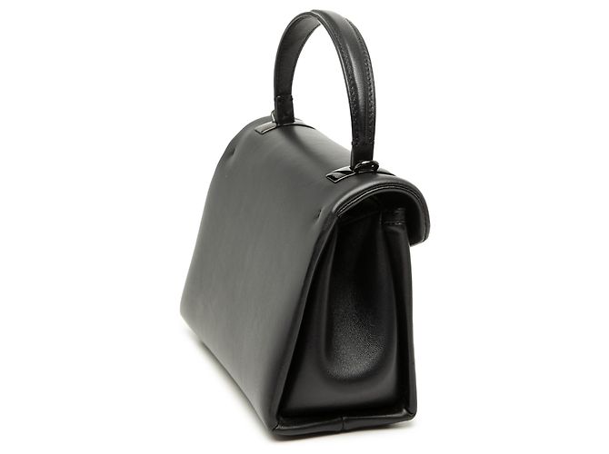 Borsa Valentino Black Mini Leather One Stud Top Handle Bag Nero - vista 2