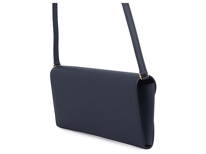 Hermès Blue Epsom Chaine d Ancre To Go Wallet Navy blue - view 2