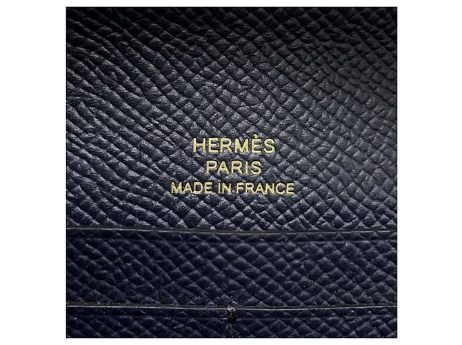 Hermès Blue Epsom Chaine d Ancre To Go Wallet Navy blue - view 5
