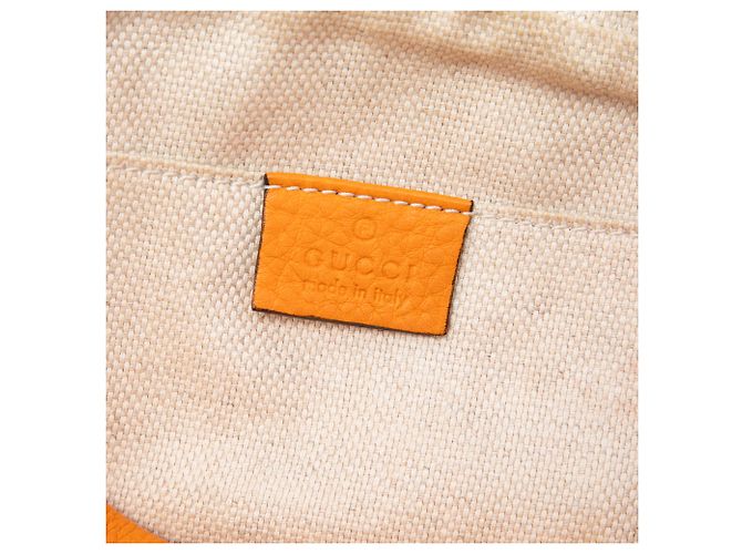 Bolsa transversal Gucci Soho Disco em couro de vitelo laranja - vista 5