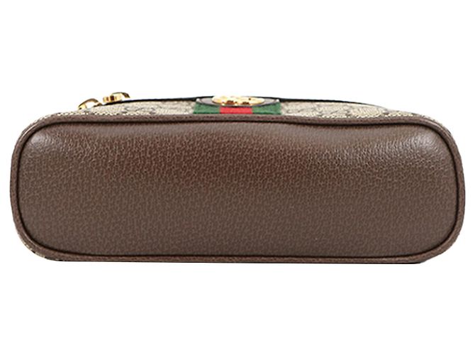 Borsa Vanity Gucci Beige Small GG Supreme Web Ophidia - vista 3