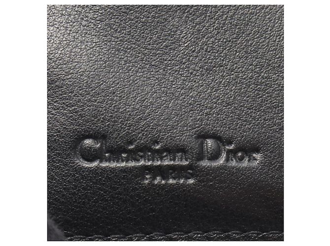 Tarjetero de charol negro cannage Dior - vista 5