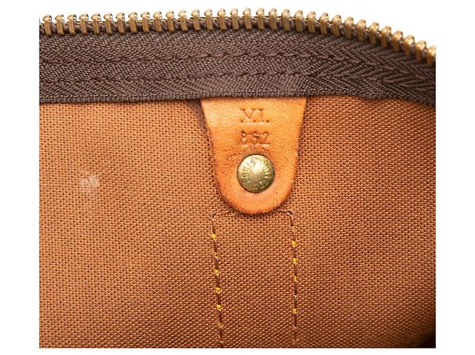 Louis Vuitton Marrón Monogram Keepall Bandouliere 50 Castaño - vista 5