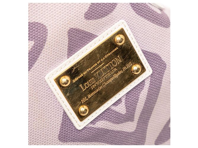 Louis Vuitton Purple Monogram Tahitienne Cabas PM Porpora - vista 7