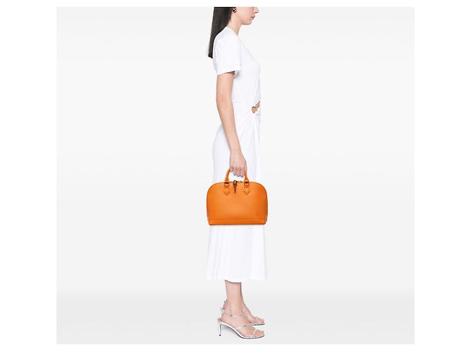 Louis Vuitton Orange Epi Alma PM Arancione - vista 7