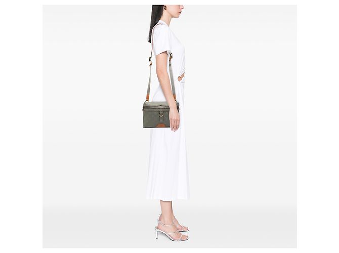 Louis Vuitton Gray Monogram Titanium Messenger PM Marrone Grigio - vista 8