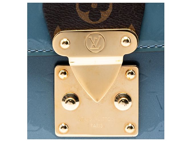Louis Vuitton Blue Monogram Vernis Spring Street Blu chiaro - vista 5