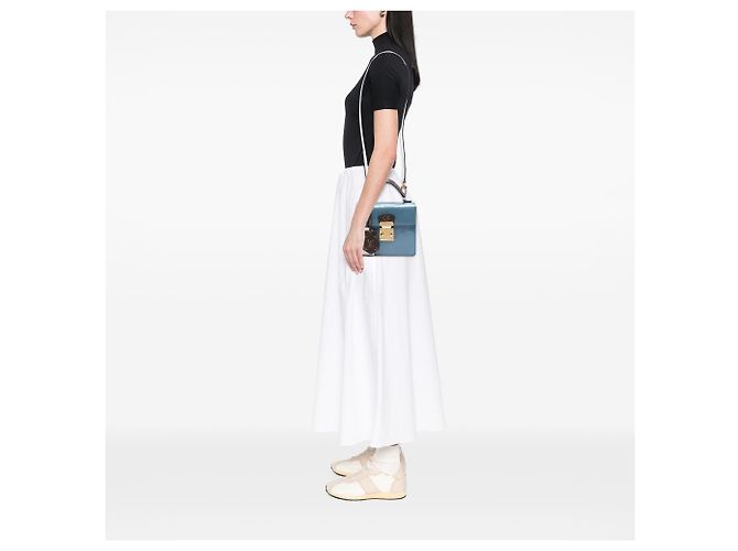 Louis Vuitton Blue Monogram Vernis Spring Street Blu chiaro - vista 6