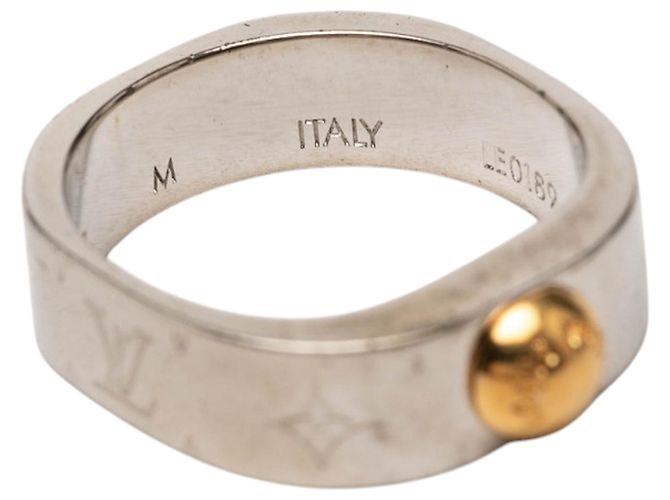 Louis Vuitton Nanogram Ring aus silberfarbenem Messing - Ansicht 6