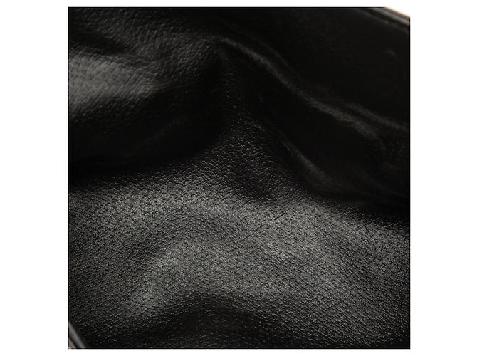 Céline Clutch Celine in tela rivestita Macadam nera Nero - vista 4