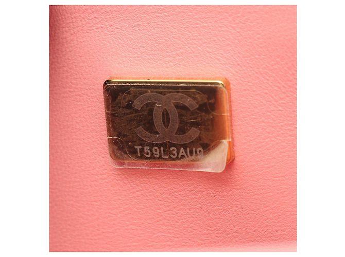Chanel Mini CC Patent Camellia Flap Rosa - vista 5