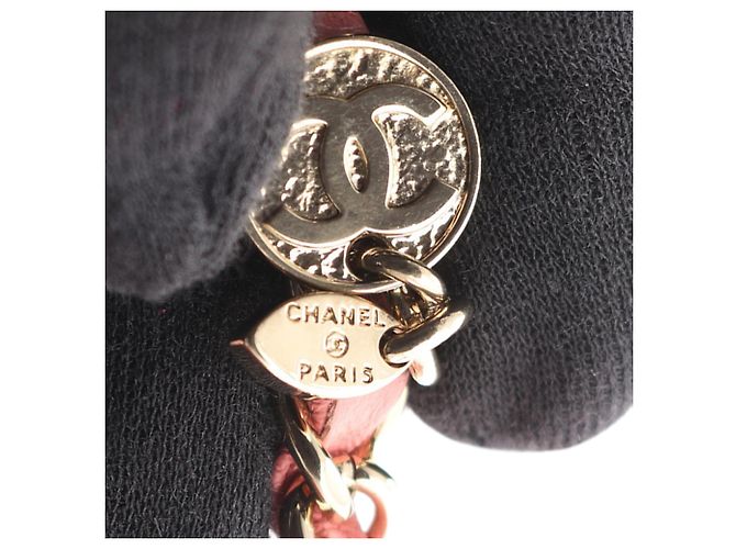 Chanel Mini CC Patent Camellia Flap Rosa - vista 8