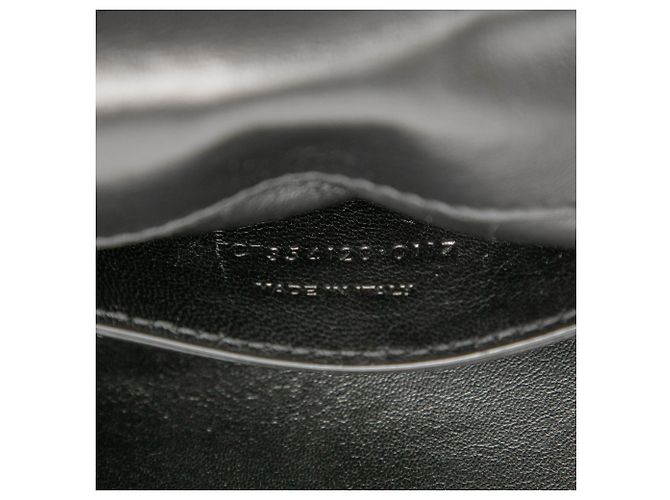 Borsa a tracolla Kate in scamosciato nero con monogramma Saint Laurent, piccola - vista 6