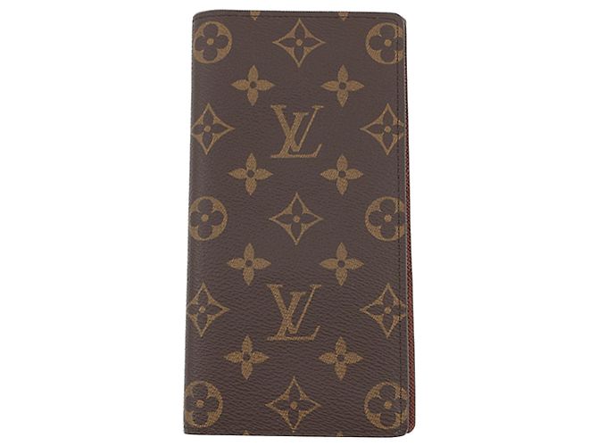 Cartera Louis Vuitton Brown Monogram Brazza Castaño - vista 2