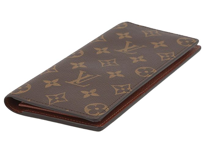 Cartera Louis Vuitton Brown Monogram Brazza Castaño - vista 3