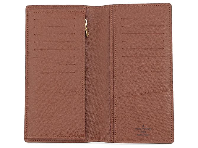 Cartera Louis Vuitton Brown Monogram Brazza Castaño - vista 4