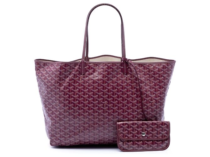 Goyard Rosso Goyardine Saint Louis GM Bordò - vista 7