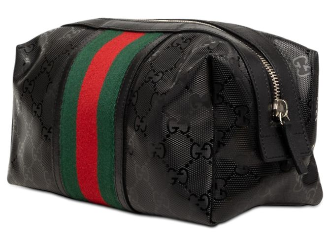 Beauty case Gucci Black GG Imprime Web Nero - vista 2